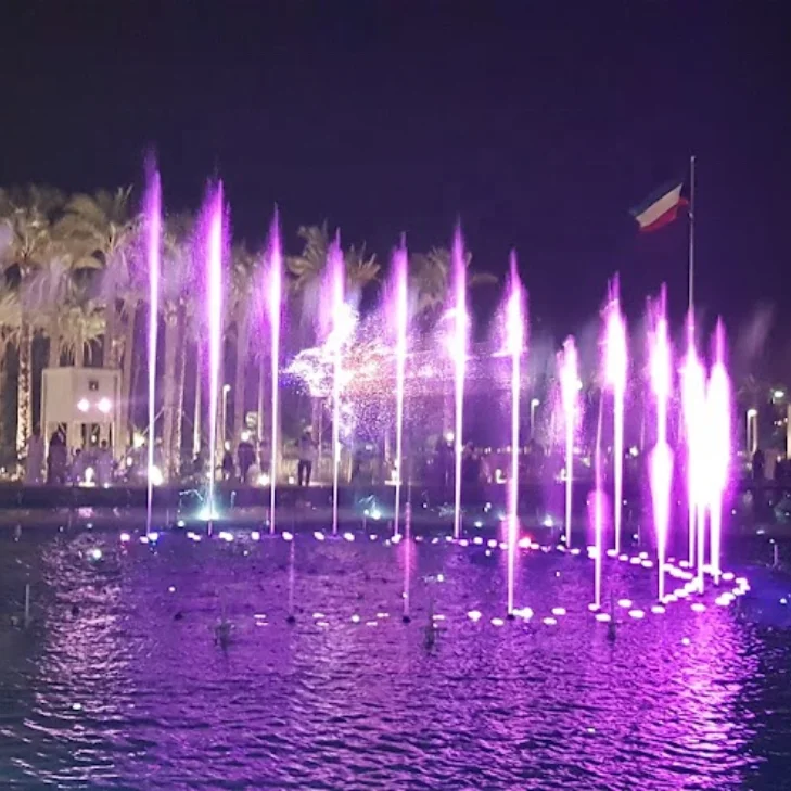 AWS World Popular Customized Large Water Fountain Program DMX512 Control Musical Fountain Outdoor Dancing Fountain
