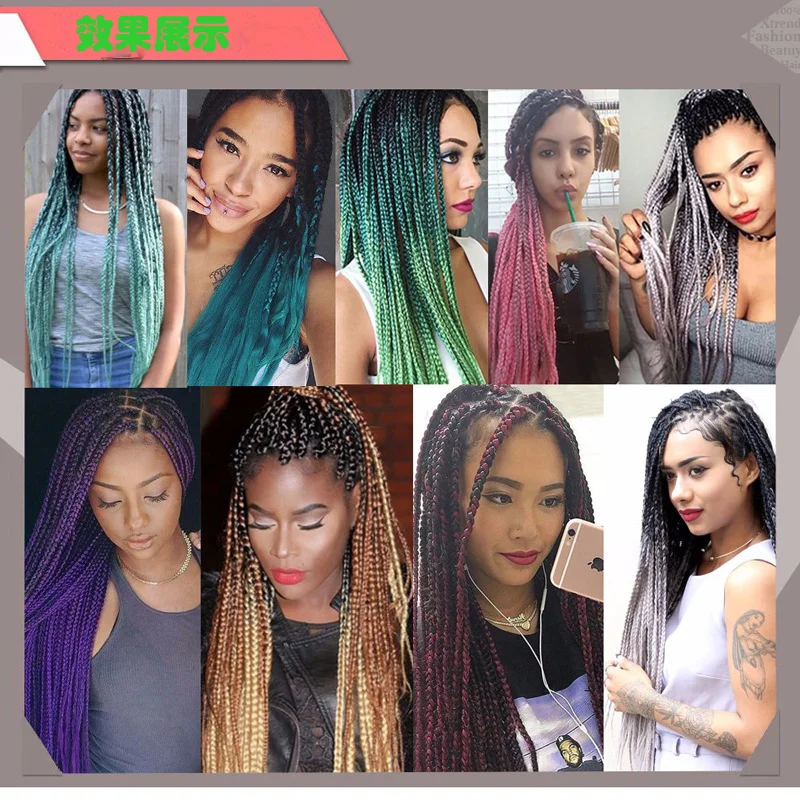 Лидер продаж, трехцветные, Четырехцветные, радужные, вязаные крючком волосы, плетеные волосы для наращивания