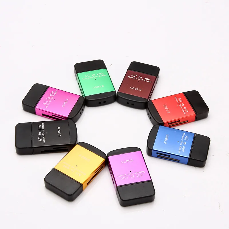  Все в 1 устройство для чтения карт памяти USB 2 0 SD кард-ридер алюминиевого сплава TF M2 MS sd-карта