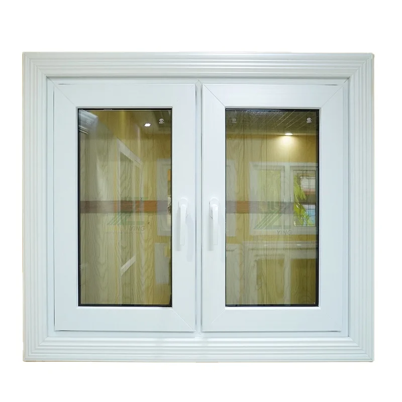 European Design Casement Windows Pvc Upvc Plastic Frame Clear Glass Casement Windows