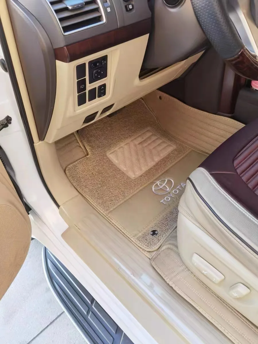 Customized Anti-Slip Leather PVC Wire Coil 7D Car Floor Mat