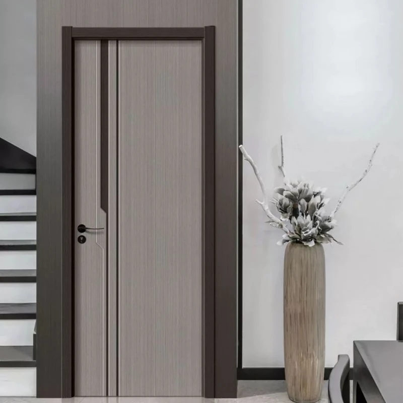 Cheap price Craftsman style 3 panels White primed Hollow core MDF Wooden Prehung interior door for houses