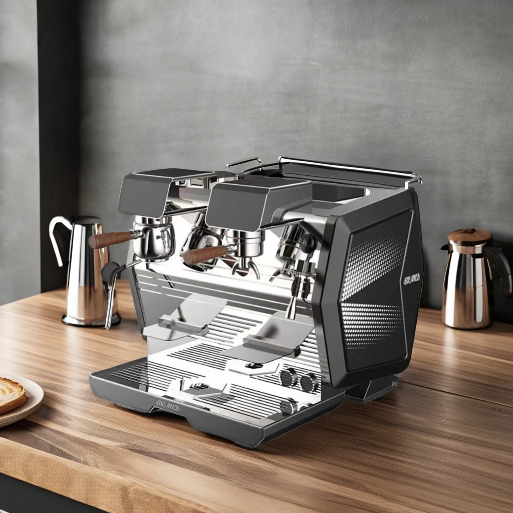 ZILONG Stainless Steel 9 Bar Tea & Coffee Machine Professional Touch Screen Machine for Hotels and Cafe Use