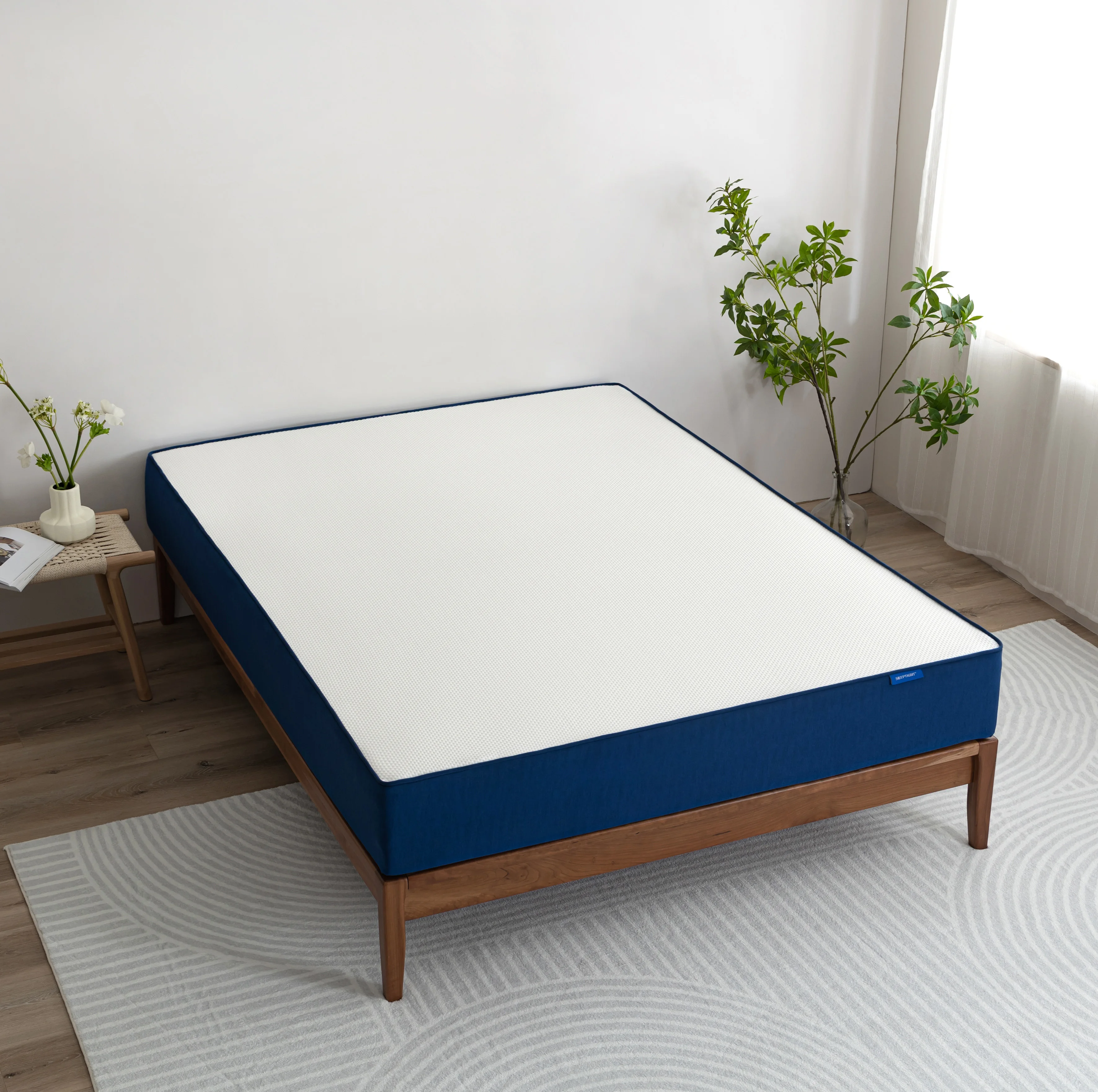 Factory Direct Sale high quality packed customized pocket spring memory foam mattress king size modern fabric sleeping pad