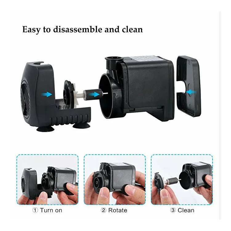 Benbo Low pressure Flow rate 120GPH Water Pump for garden Fountain Pump with LED light