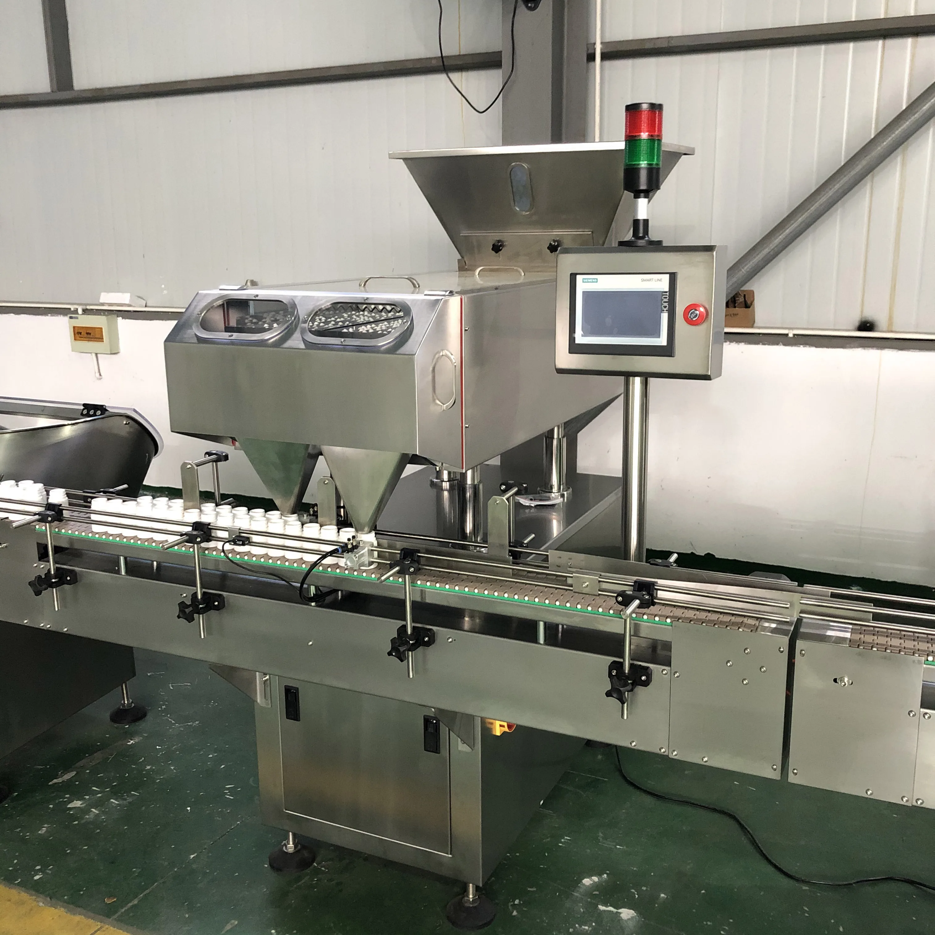  16 Lanes Automated Pharma Pill Capsule Jar Filing Counter Tablet Counting Machine