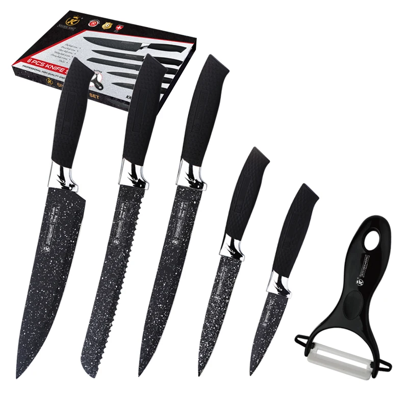  Кухня повар набор состоит из 6 предметов туризма и активного отдыха шеф-повара кухонных ножей нож подарочной коробке водонепроницаемый чехол для багажа супер острыми краями приготовления пищи