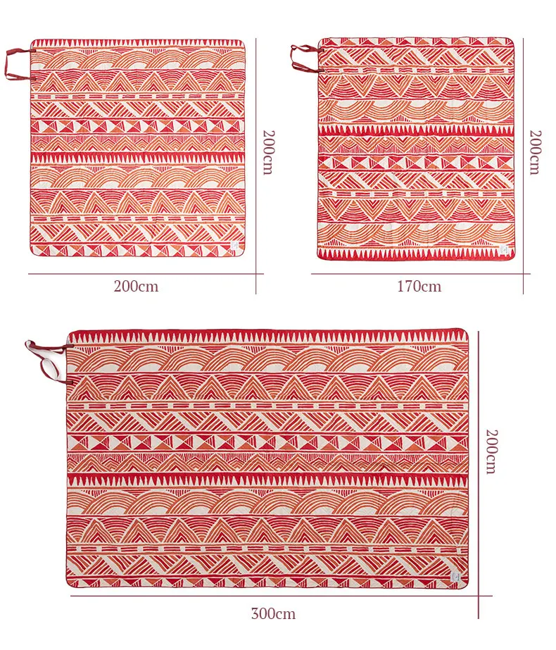 Коврик для пикника от производителя, утолщенный Водонепроницаемый Пляжный Мат для пикника с принтом в этическом стиле, для детских игр, весна, машинная стирка