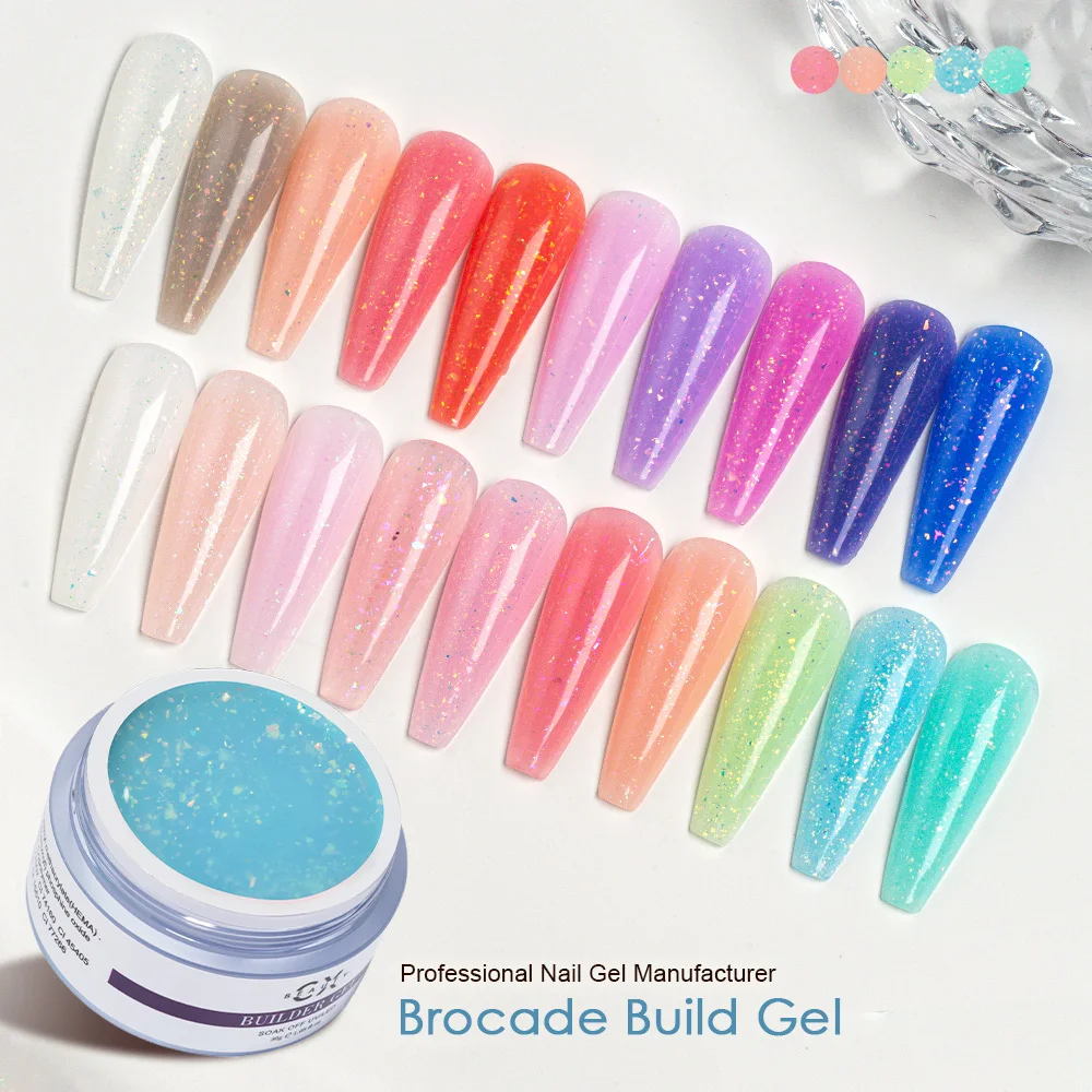Westink Beauty Soak Off UV LED Nails Extension gel uv builder acrylic nail gel Brocade build gel