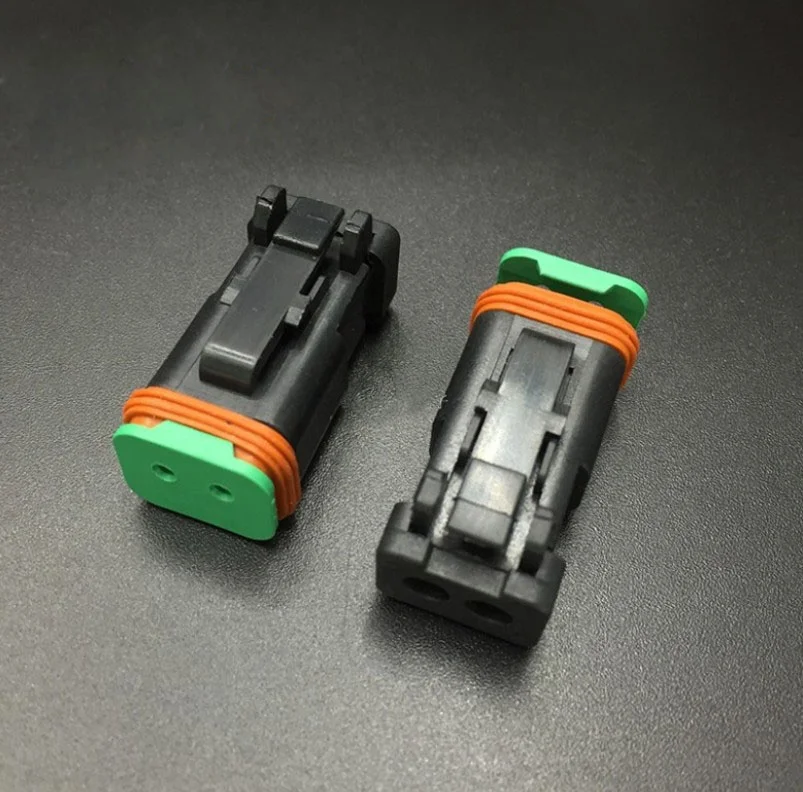 High quality DT Series Deutsch 2 Pin black color Connector DT06-2S-EP06