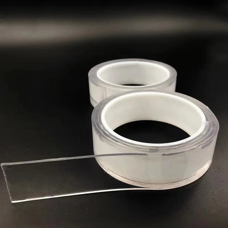 LongTai  Double-side Washable Removable Pu Gel Ivy Grip Waterproof Double Sided Transparent Reusable Adhesive Nano Tape