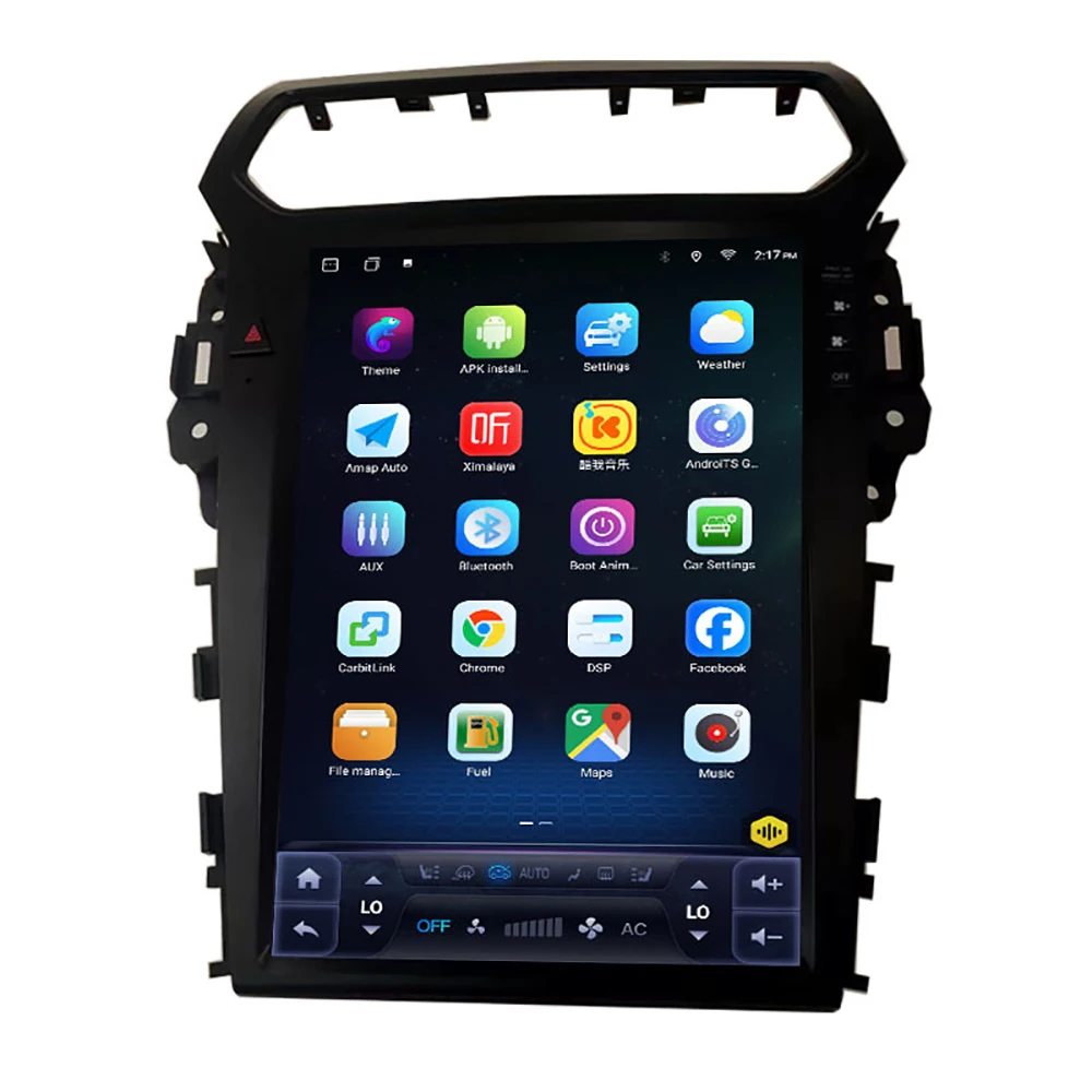 Android 13 Car Radio For Ford Explorer 2014-2019 12.1 Inch Vertical Screen Navigation GPS Carplay Car Audio Multimedia Player