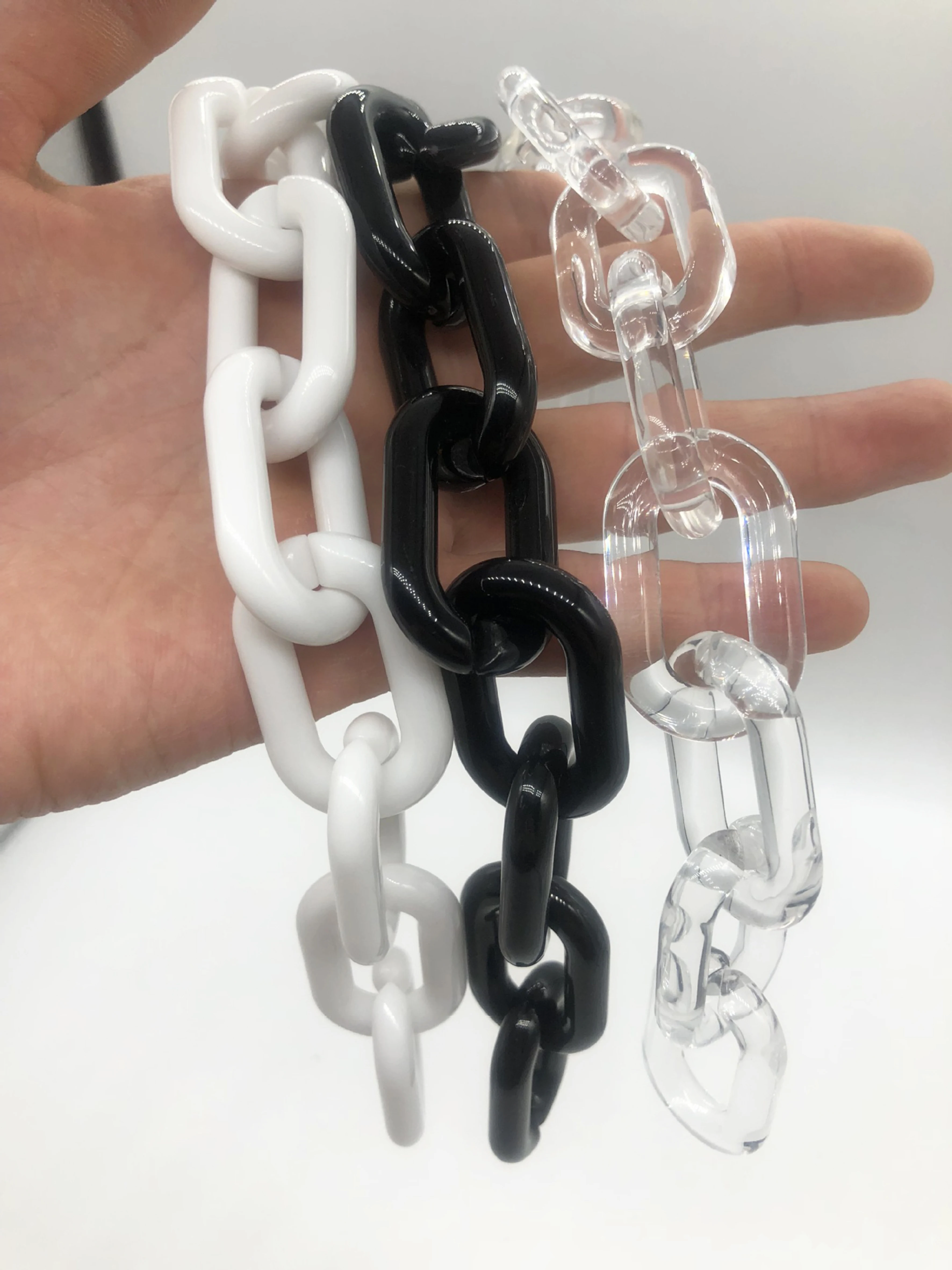 Deepeel AL013 60cm Handbag Accessories Custom Purse Chain Removable Resin Chains Acrylic Bag Chain