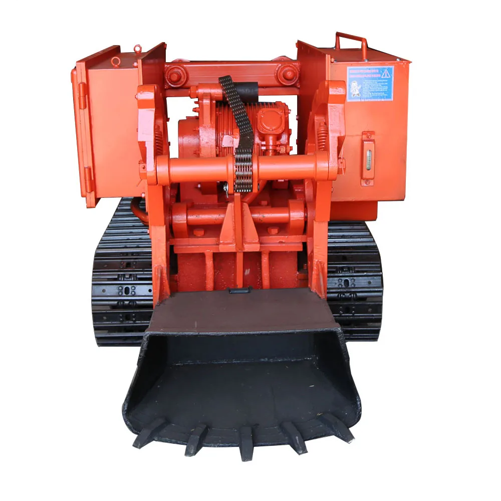 High Rock Loading Efficiency Rake Loader Transporting Crushed Stone In Explosion-Proof Roadway Of Coal Mine