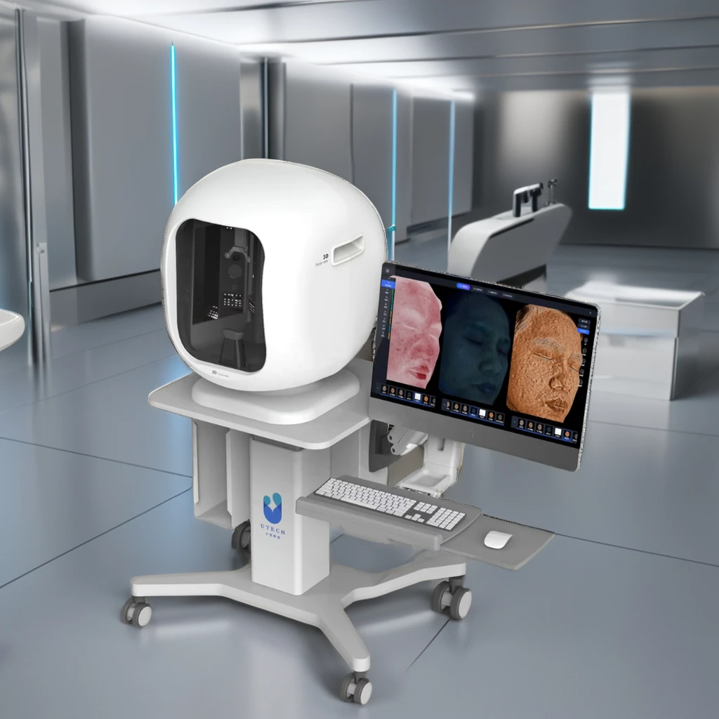 2024 Профессиональный продвинутый портативный ai 3d анализатор кожи лица машина для анализа продажи