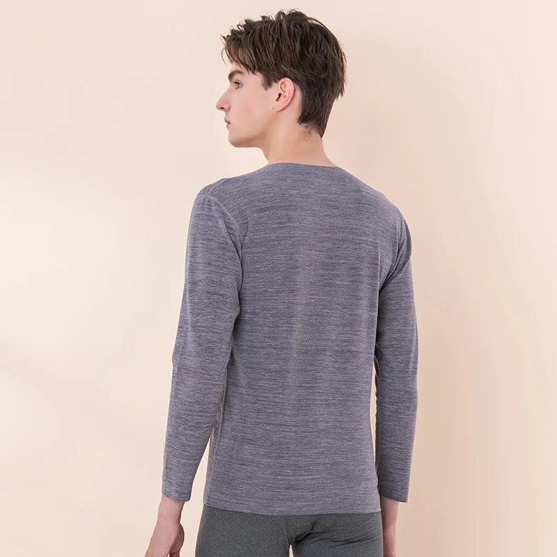 2021 Дешевое бесшовное Мужское нижнее белье с длинным рукавом, одежда, термофлисовое бархатное нижнее белье