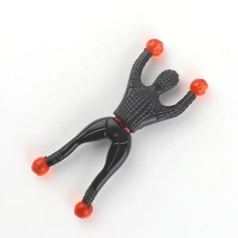 New Arrivals Fun Sensory Spinner Tpr Spiderman Climbing Wall Ninja Fidget Popper Spider Men Stretchy Sticky Toys for kids