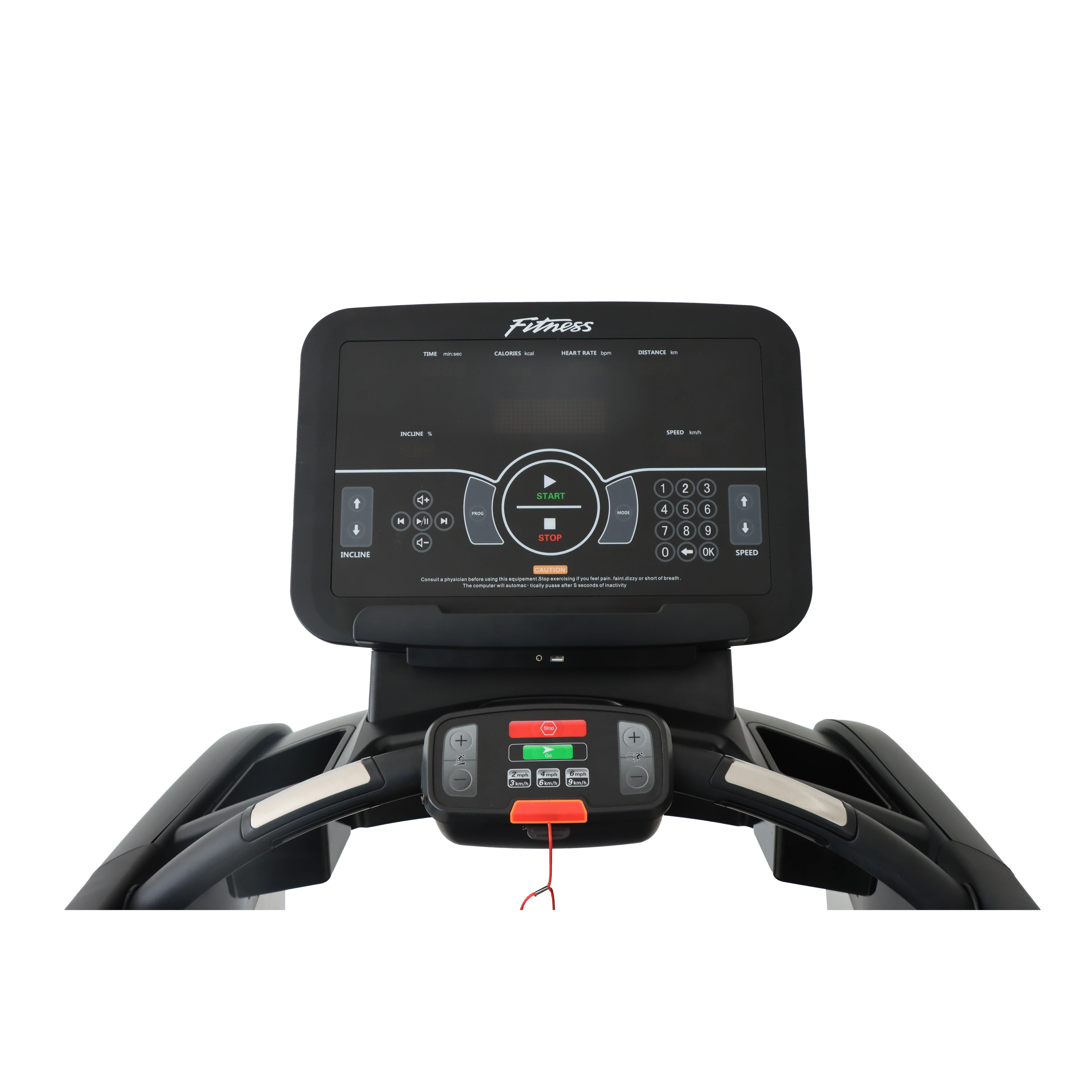 2.0 HP Auto Incline DC Motor Home Fitness Treadmill New Electric Body Building Machine with LED Display for Running