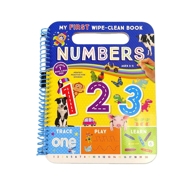 Детская книга для дошкольного образования с перьевой ручкой изучения английского языка