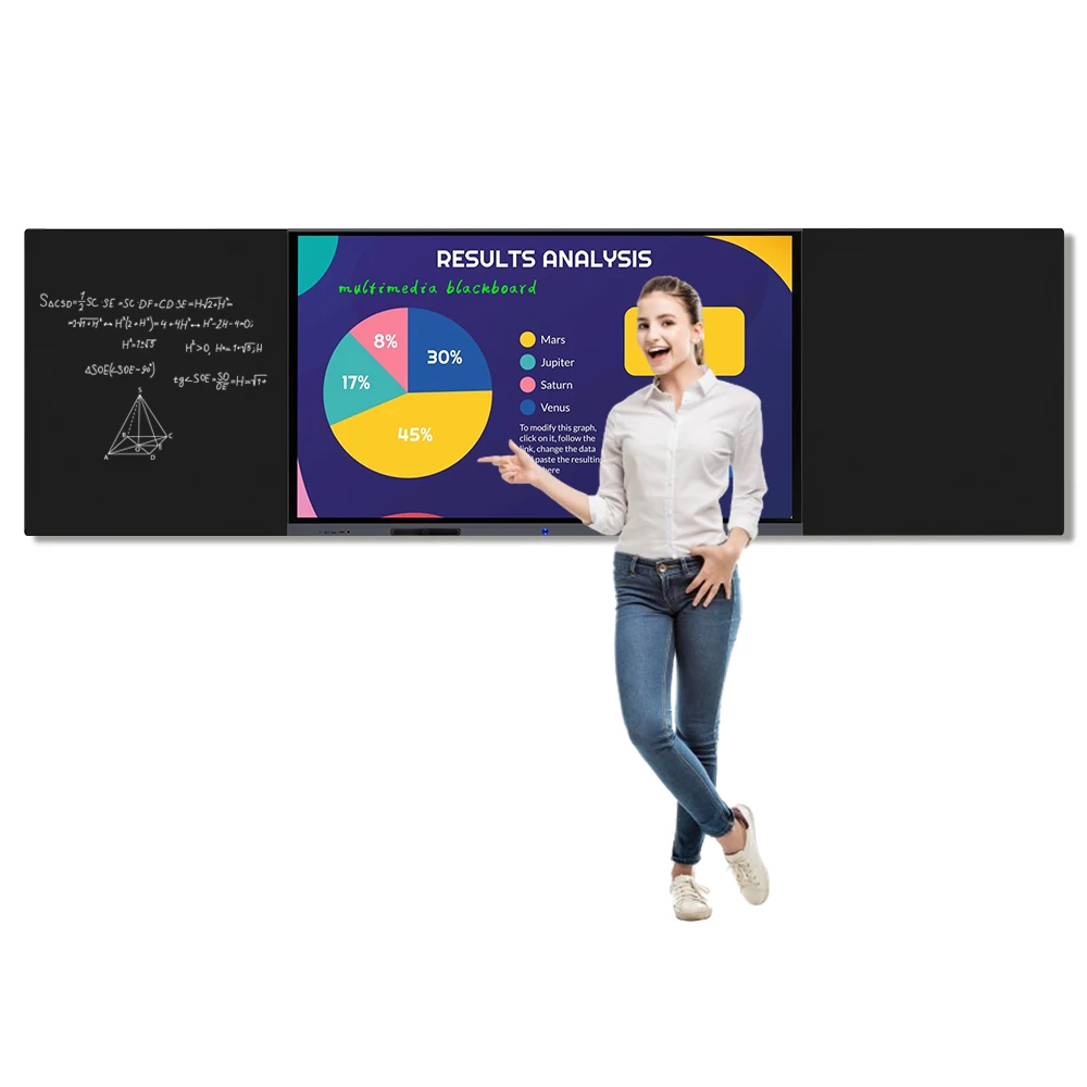 Factory direct selling price popular high definition smart board multimedia display for university classroom school blackboard