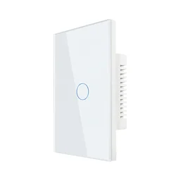 US/AU Standard Glass Panel Capacitive Touch Sensor Switch 110-240V AC 1 Gang Touch Screen Light Switch