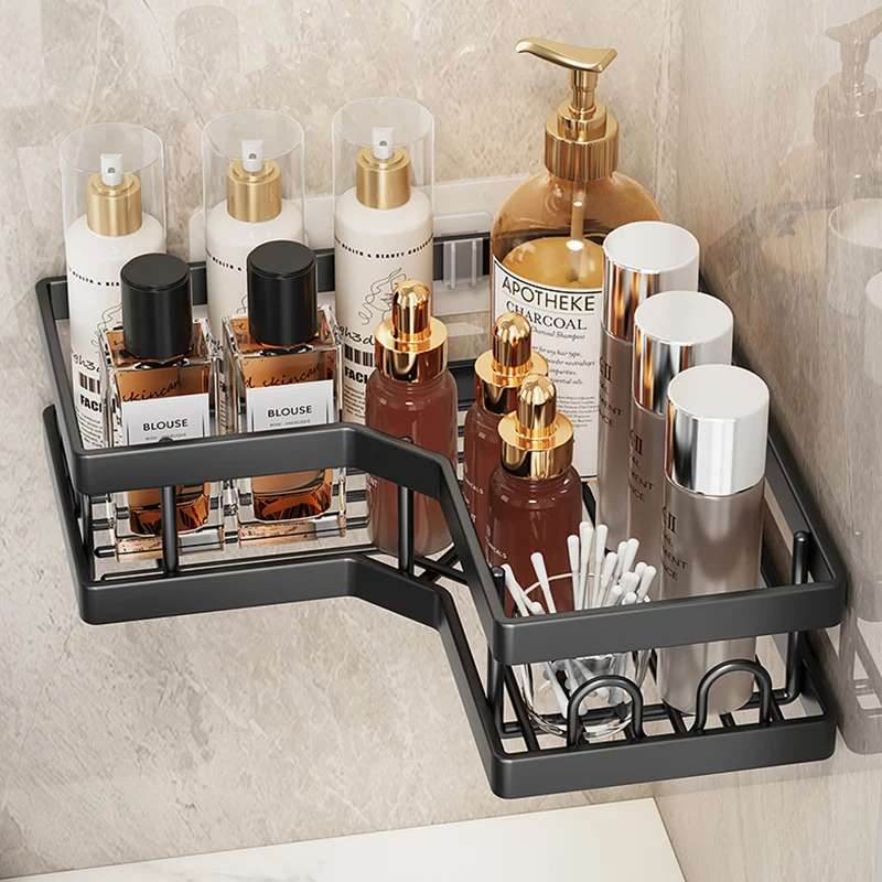 Home hotel bathroom Toothbrush Organizer shelf Wall Mounted toiletries storage Soap basket rack Easy installation drying holder