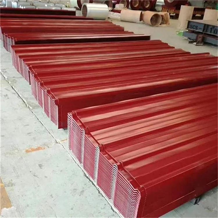 Hot Selling Red Color Ral 3003 3013 3020 3028 PPGI Galvanized Steel Corrugated Roofing Iron Sheet