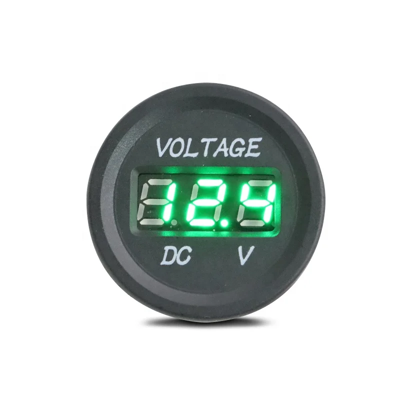 WattBons Rocker Switch Style  LED Voltmeter 12V-24V Dual USB Charger Car Digital voltmeter Display on Boats RVs Trucks Cars
