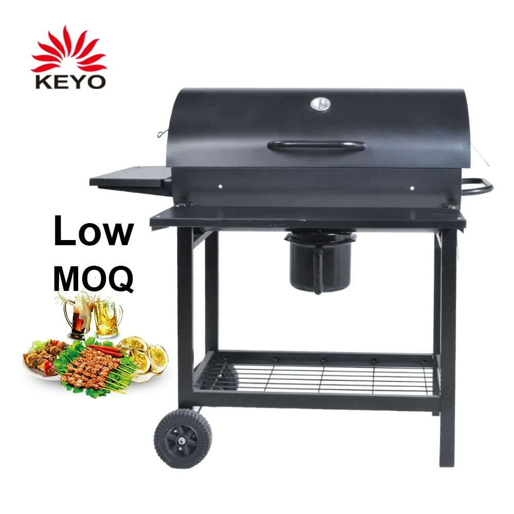 Сверхмощный садовый гриль для барбекю, большой гриль для приготовления пищи на открытом воздухе с эмалью