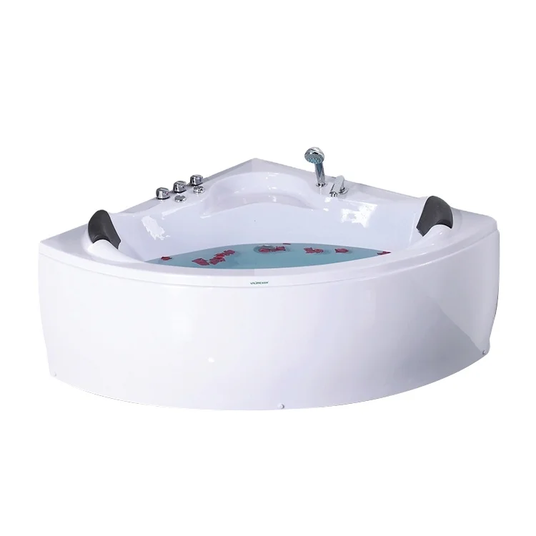 High Quality Double Whirlpool Bathtub,surfing Massage Bathtub ABS Freestanding Tub Hydromassage Drainer Graphic Design Modern