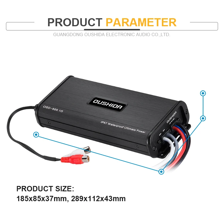 Customization waterproof electronic high end diy class d auto electronics amplifier