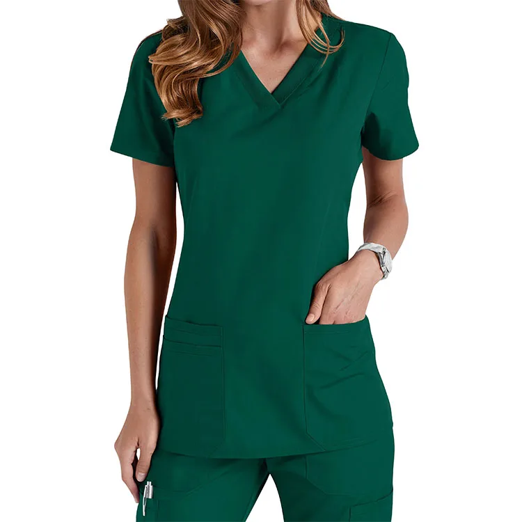 Cheap Wholesale Custom Hospital Suit Clinic Beauty Salon Scrub Sets Cotton Medical Comfortable Nursing Uniforms Nurse Uniform