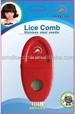 Promotional Grooved flea eggs Terminator Nit Free Kids Rid Head lice remove plastic hair Pet Grooming Comb Dog Cat Lice Comb