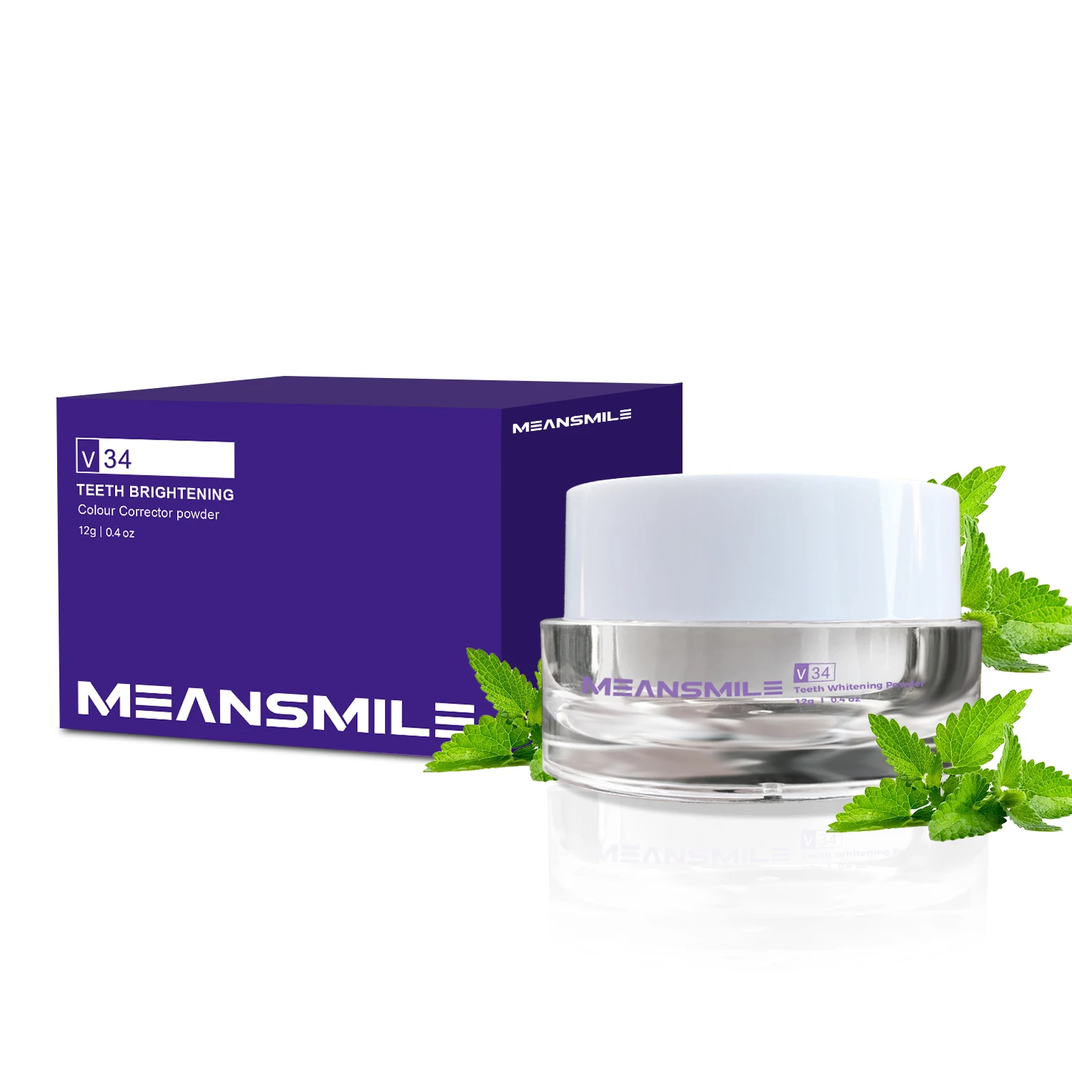 Non Peroxide  Dental Blanchiment Dentaire Poudre Organic Teeth Whitening Powder  Private Label V34 Teeth Whitening Powder