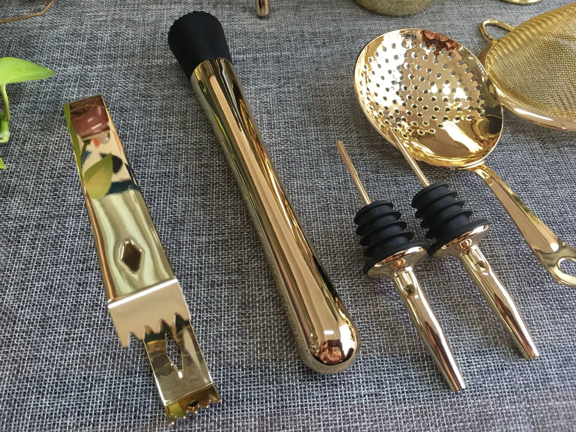  Cocktailshaker 750 мл цвет золотистый Блестящий Нержавеющая сталь Бостон 11 шт. набор бар аксессуар Бармен Комплект виски Графин для