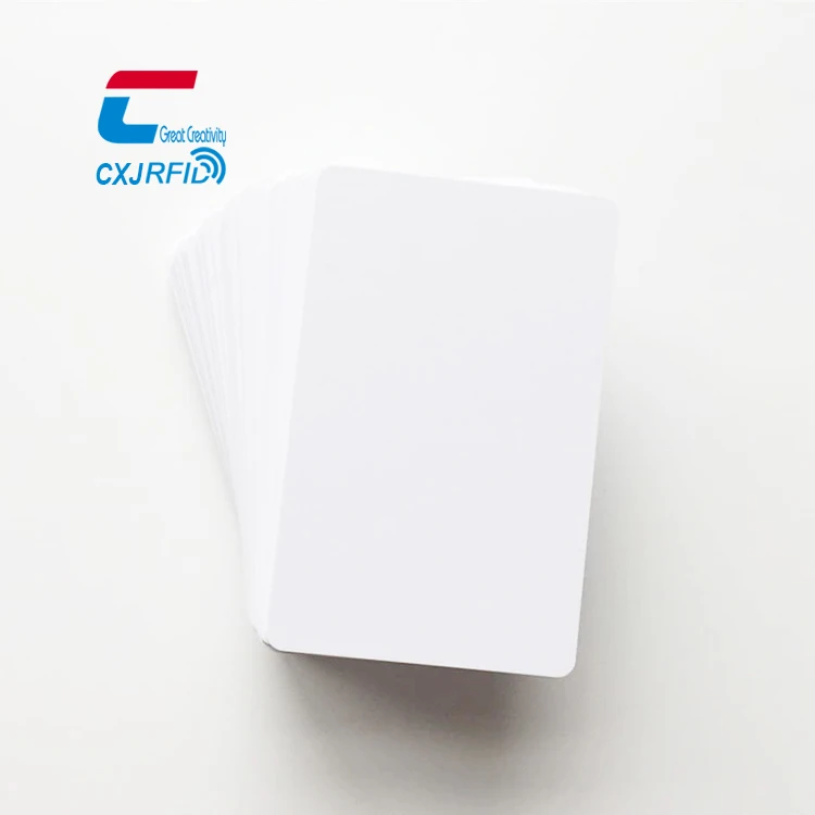 Factory direct sell  inventory  Blank pvc gift card plastic white card for thermal card printer