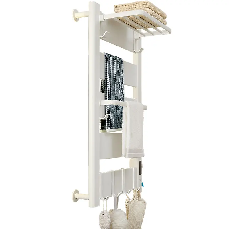 LCD Controller Intelligent Bathroom Hotel Sterilization And Mite Removal Electric Towel Warmer Aluminum Heated Towel Rack
