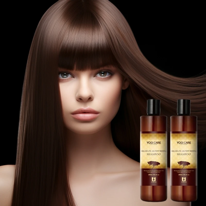 YOGI 280ml 100% Natural Friendly Argan Anti-Frizz Shampoo Moisturizing Hair Shampoo