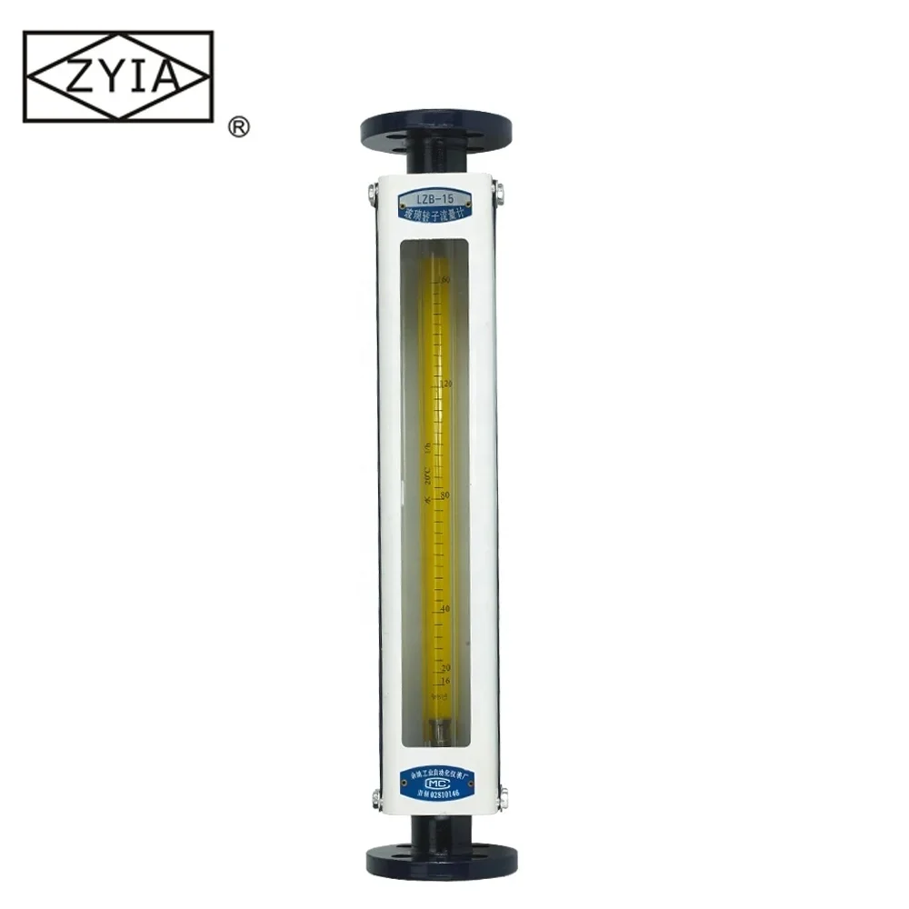 China supplier zyia logo sight rota glass flange sea water flow meter ,hot water flow meter