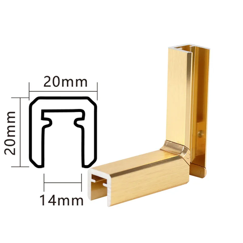 Frameless Glass Decorative Aluminum Handrail Indoor Banister Straight Spiral Staircase Railing Elegant Balustrades & Handrails