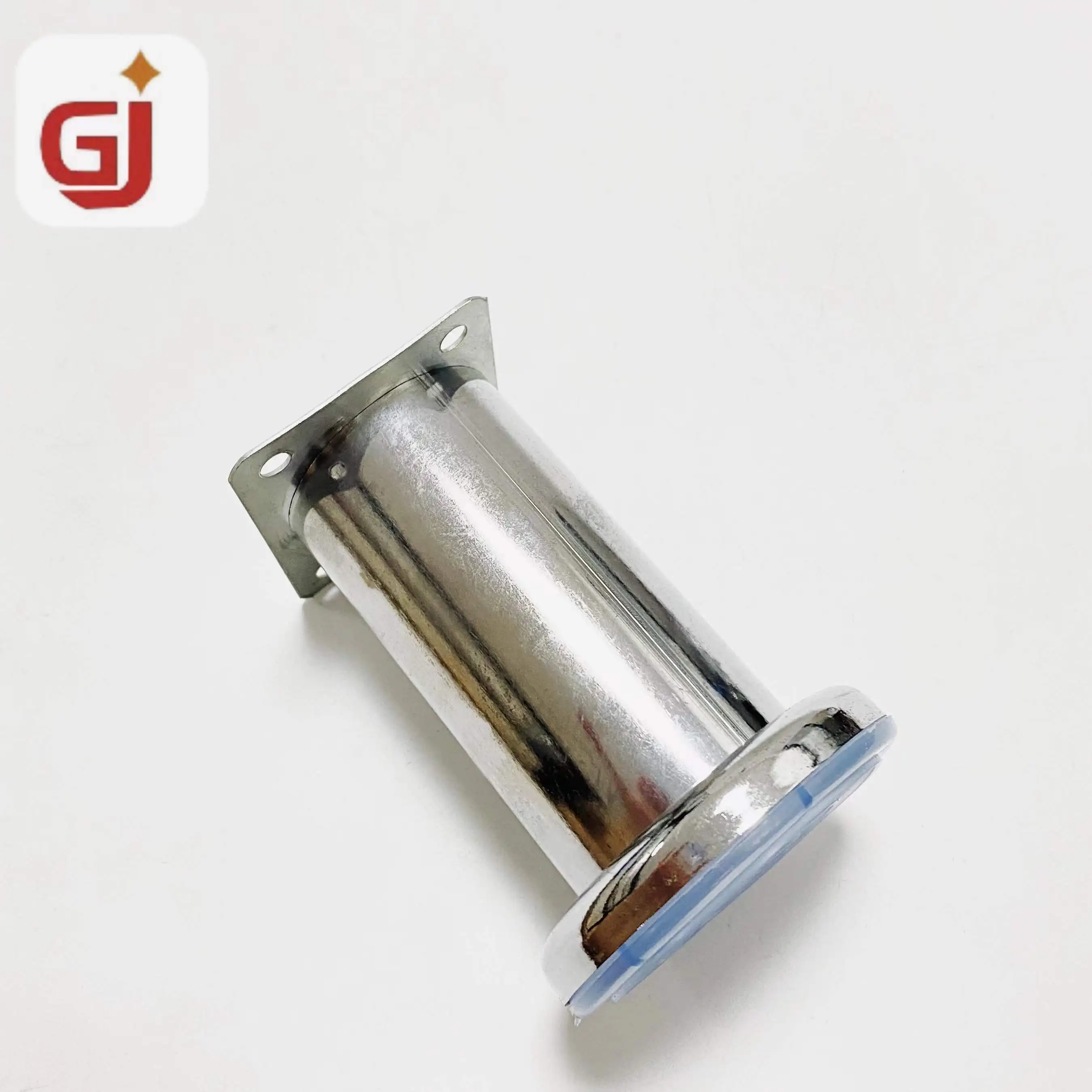 Modern Type 68mm Bottom Straight Tube Furniture Hardware Metal Cabinet Feet Sofa Leg  Bed Legs