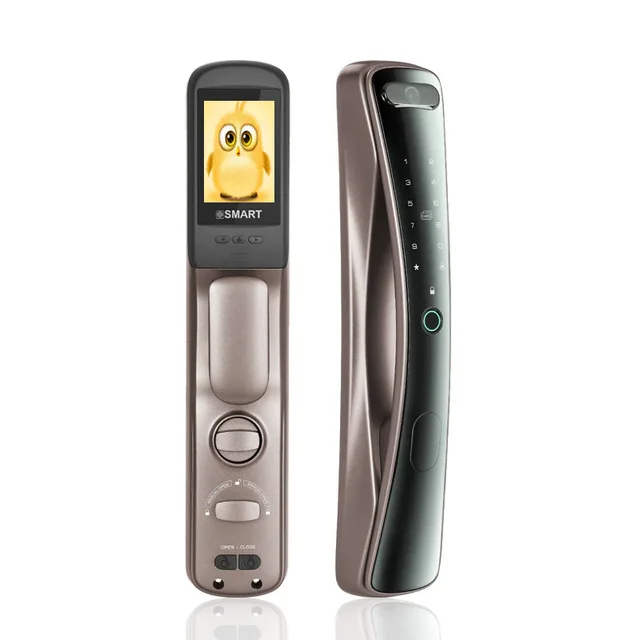 Новый смарт-замок с приложением, блокировка отпечатком пальца, встроенная камера из алюминиевого сплава для отслеживания боковой двери