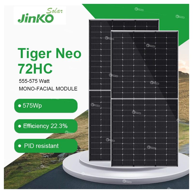 Солнечная панель Jinko Tiger Neo, 635 Вт, 535 Вт, 540 Вт, 550 Вт, 560 Вт, 575 Вт, 610 Вт, 615 Вт, 660 Вт, 415 Вт, 410 Вт, 420 Вт