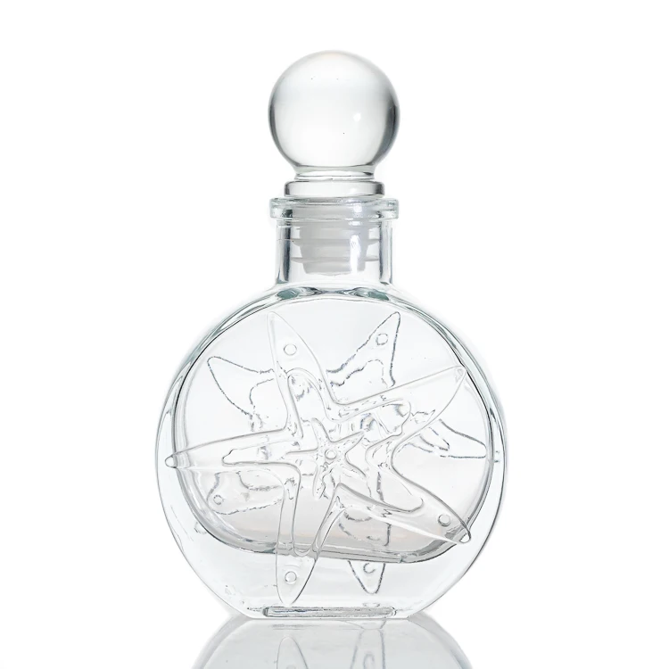 glass ball shaped cork stopper for bottle