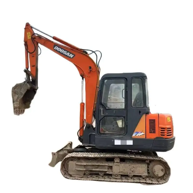 Домашняя ферма, бытовой мини-экскаватор, высококачественный Мини-гусеничный гидравлический экскаватор DOOSAN DX55, б/у экскаватор