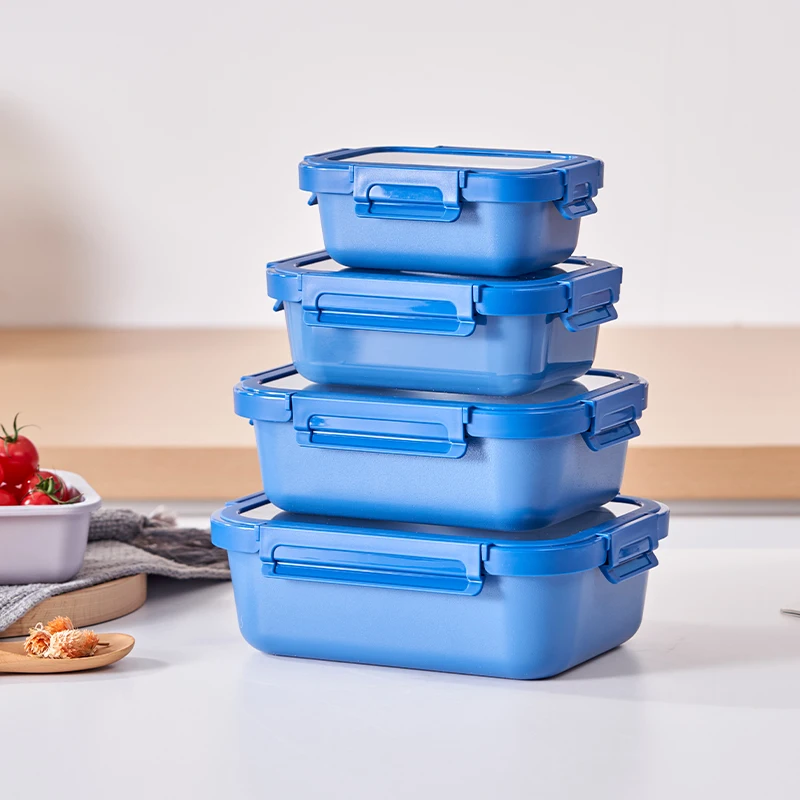 Водонепроницаемая коробка для завтрака с керамическим покрытием термостойкий стеклянный контейнер хранения продуктов поставщик Linuo