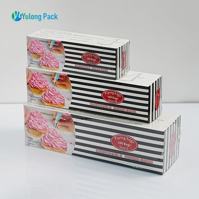 New Design 16*25cm Piping Bag Seamless Piping Bags Disposable Plastic Customized Restaurants Cake Tool