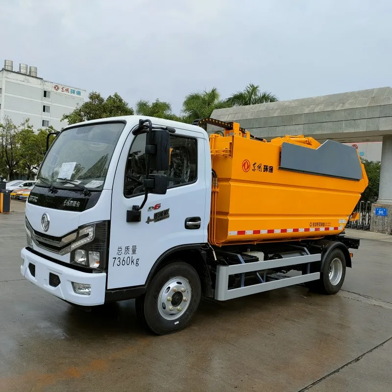 EQ5071ZZZS6  Dongfeng sanitation and transportation truck self loading garbage truck with Euro V emission stage