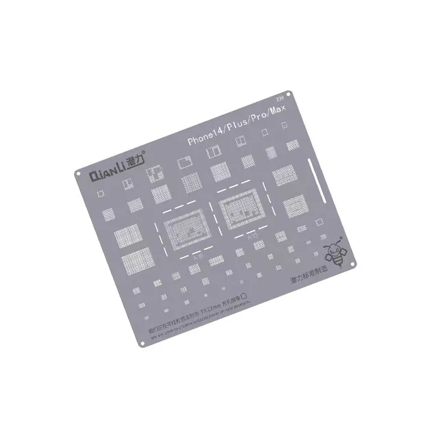 Qianli BGA Reballing Stencil for iPhone 13 12 11 Pro Max XS XR X 8 7 6S 6 IC Chip CPU Tin Planting Soldering Template