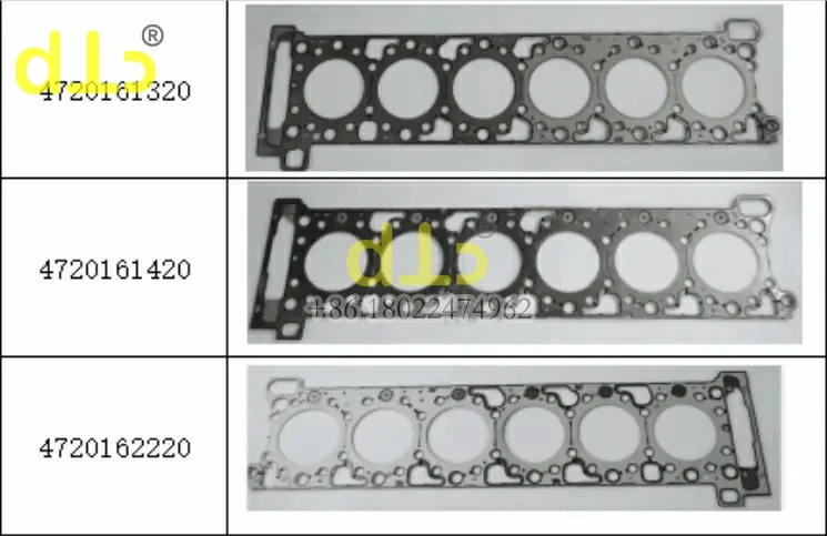 Head Gasket 4720161320 4720161420 4720162220 Fit for Detroit S60 Diesel DD15 OM472 Cylinder Head Gasket Engine Spare Parts
